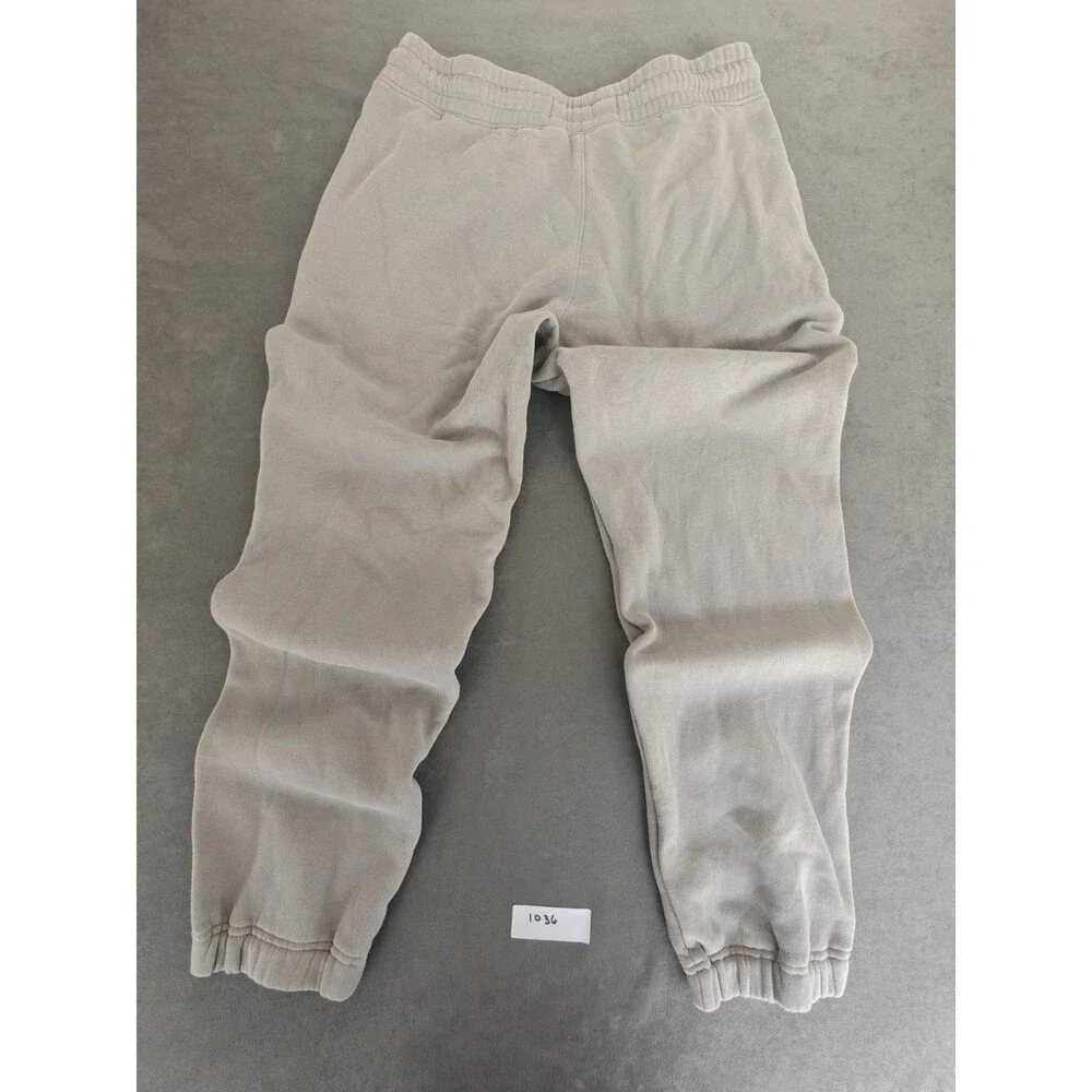 Hollister Relaxed Jogger Sweatpants Mens Medium Gray Fleece Lined Zip Pocket